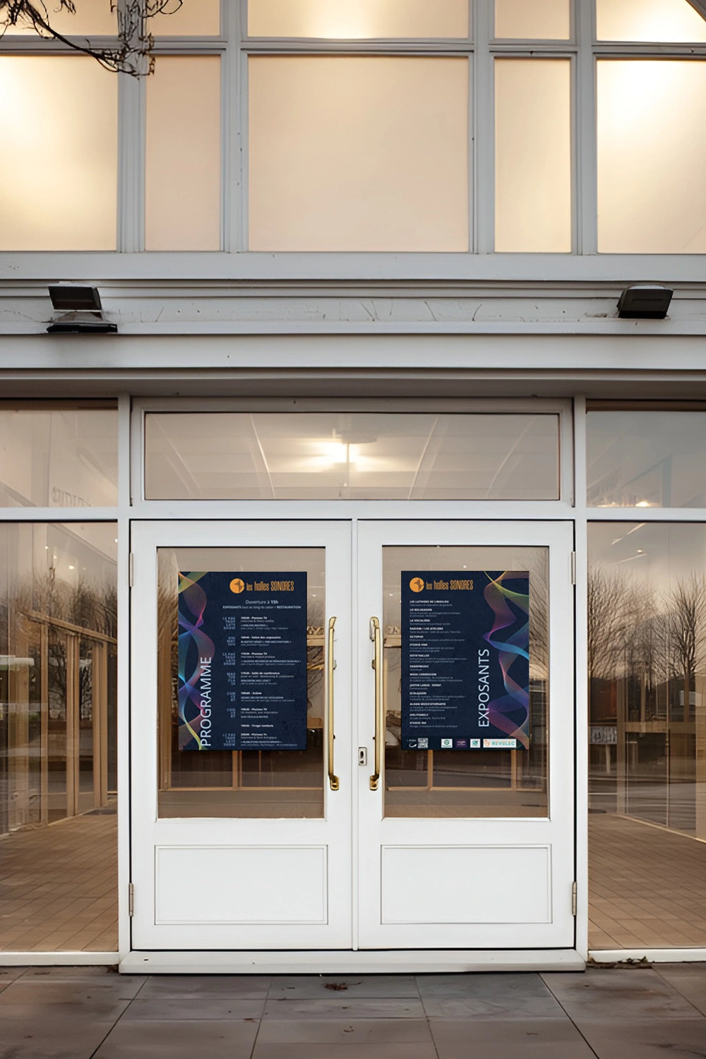 halles sonores, affiche du programme et des stands