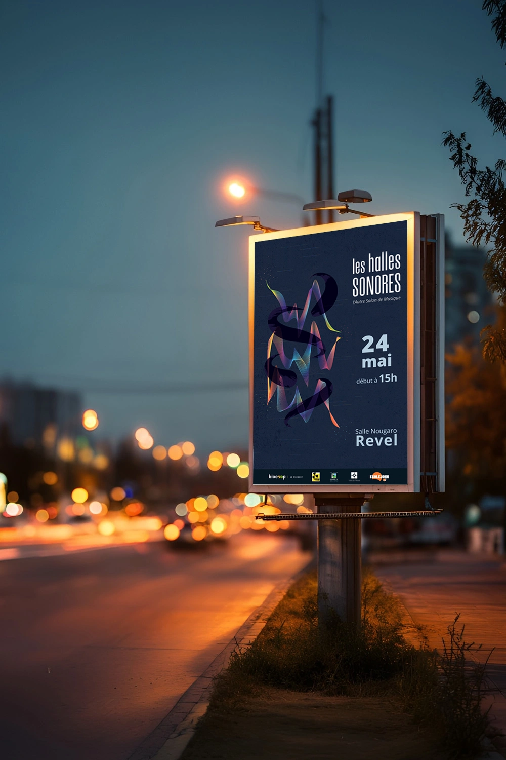 halles sonores, affiche de l'évènement