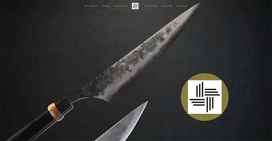 couteaux du site web l'atelier les 4 éléments